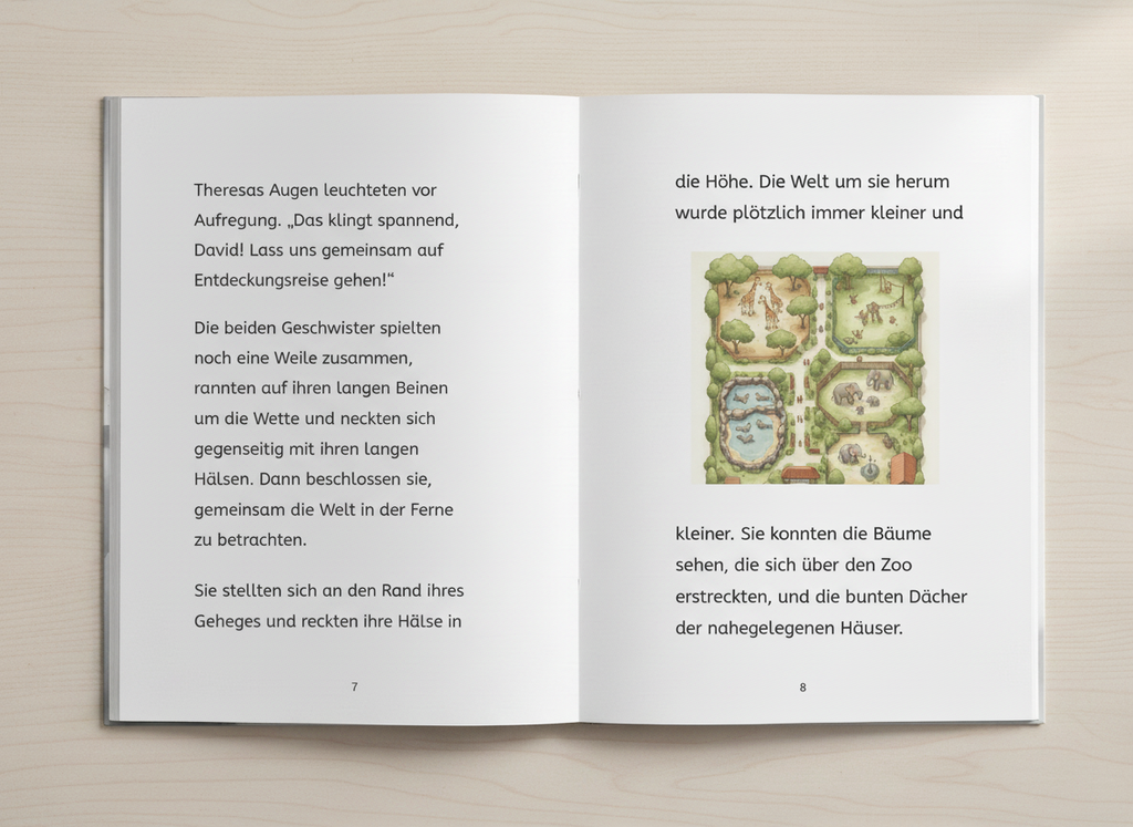 Die kleine Giraffe - Personalisiertes Kinderbuch (gebundenes Buch)