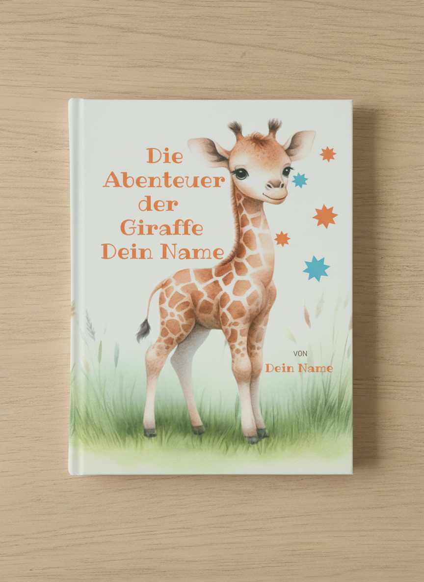 Die kleine Giraffe - Personalisiertes Kinderbuch (gebundenes Buch)