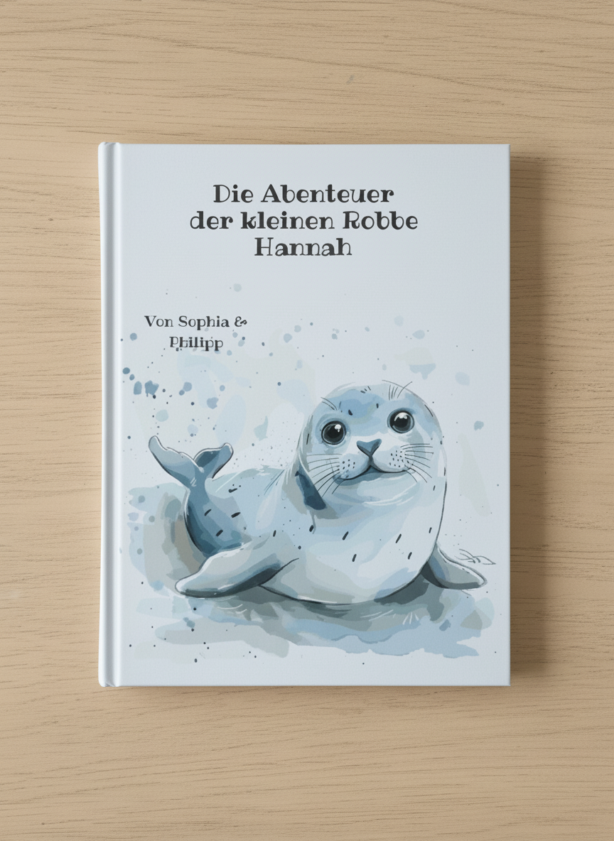 Die kleine Robbe - Personalisiertes Kinderbuch (gebundenes Buch)