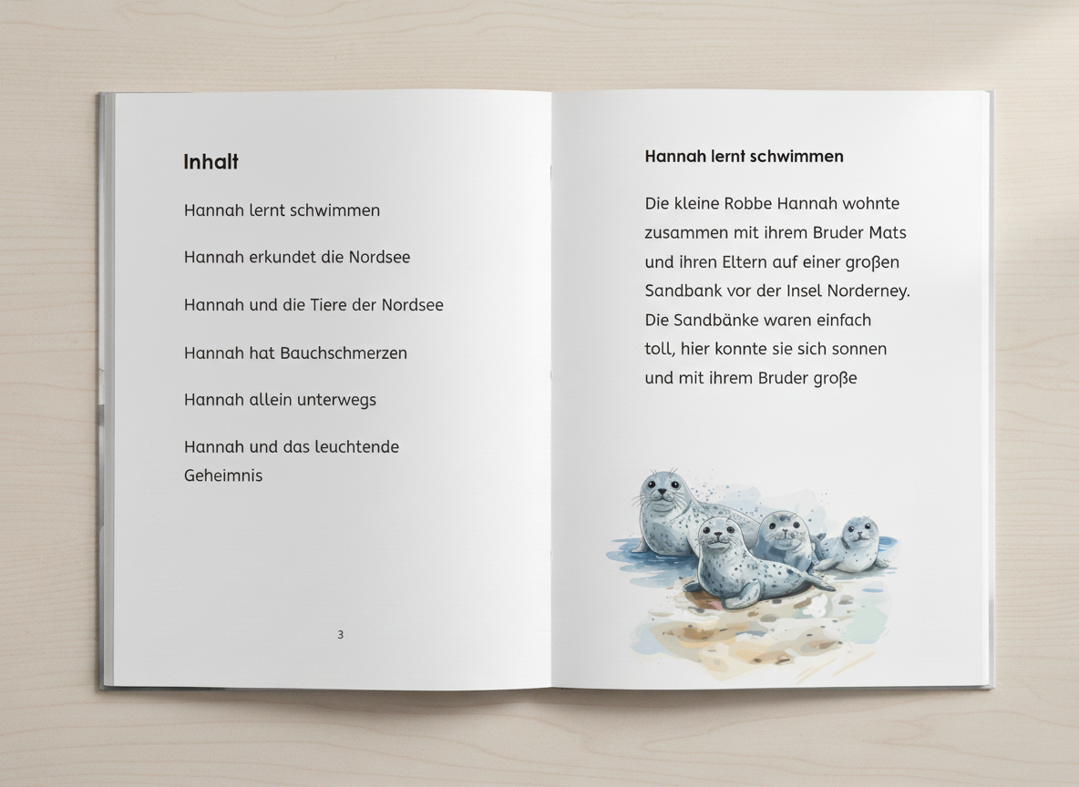 Die kleine Robbe - Personalisiertes Kinderbuch (gebundenes Buch)