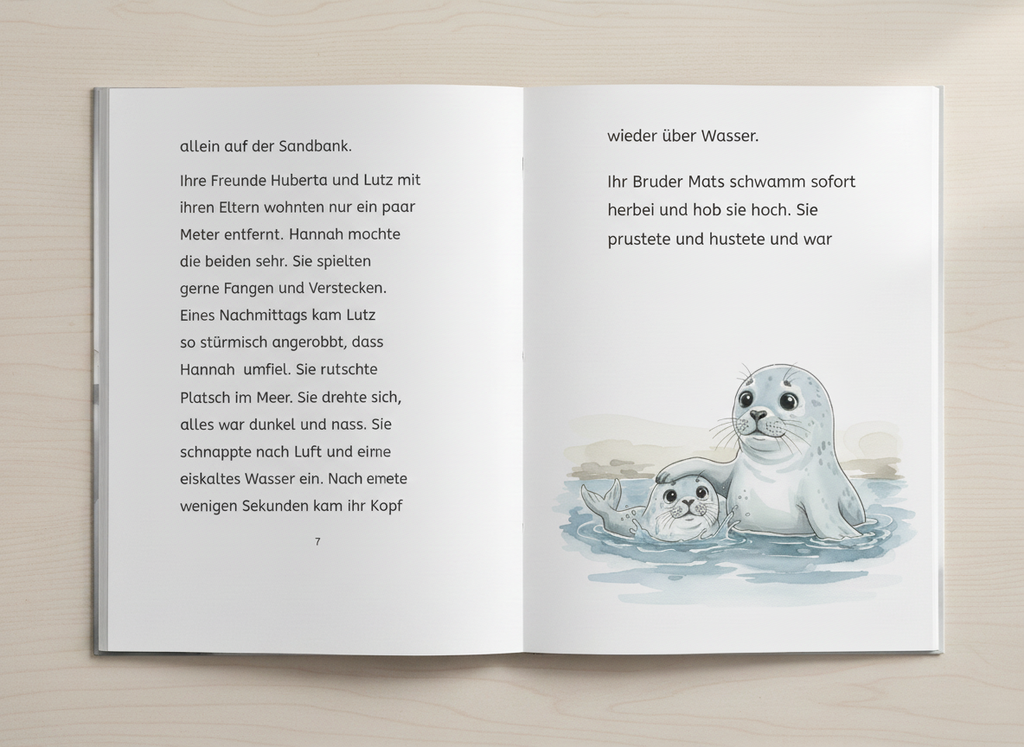 Die kleine Robbe - Personalisiertes Kinderbuch (Taschenbuch - Softcover)