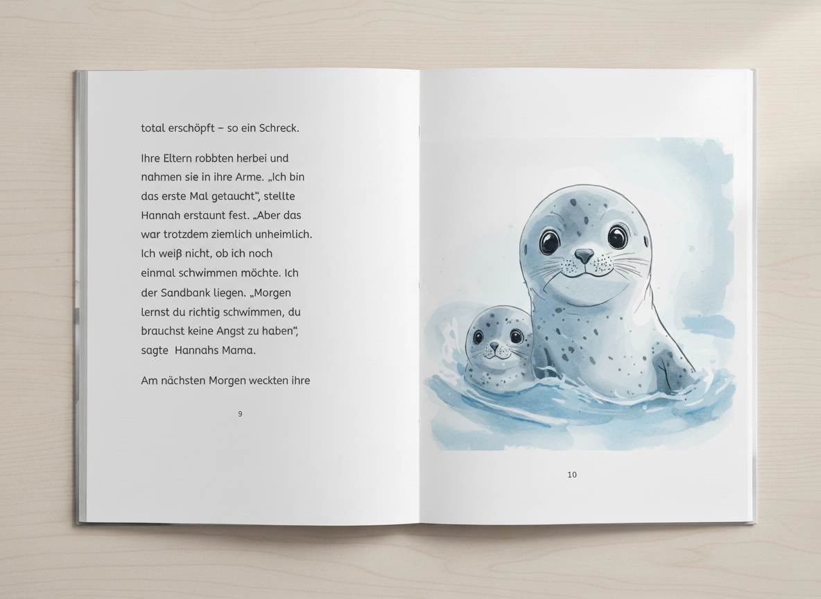 Die kleine Robbe - Personalisiertes Kinderbuch (Taschenbuch - Softcover)