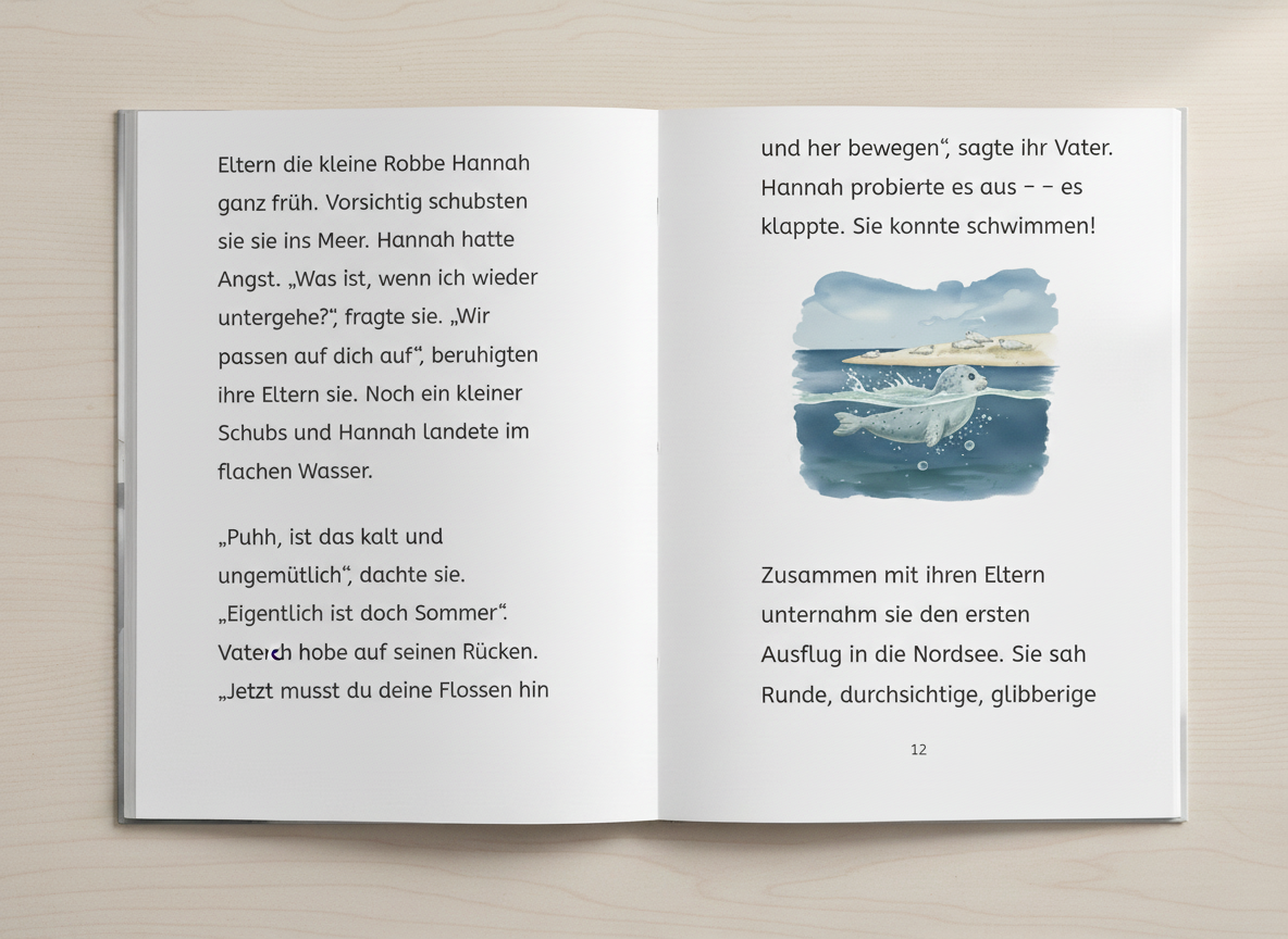 Die kleine Robbe - Personalisiertes Kinderbuch (Taschenbuch - Softcover)