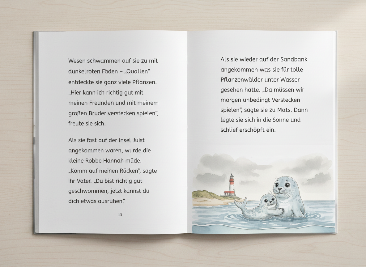 Die kleine Robbe - Personalisiertes Kinderbuch (Taschenbuch - Softcover)